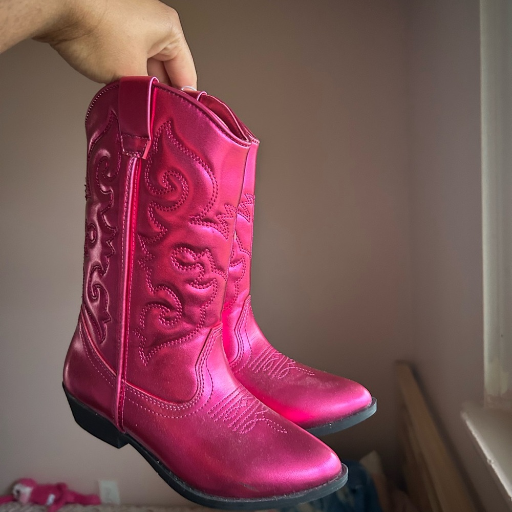 Tucker + Tate Hot Pink Girls' Western Cowboy Boots